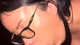 Asian girl fucks uber driver without condom