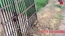 desi girl rides boyfriend outdoors