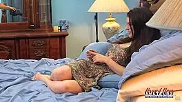 hot cutie anastasia rose gives a bj and gets finger fucked