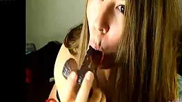 cam girl with amazing tits feeling intense pleasure from anal fingering and masturbation