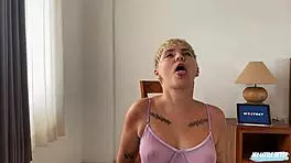 Aspiring cute actress lets director fuck her. To get movie role - huge facial.