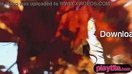 Petite Canadian Cougar MILF Strips Out Of Lingerie Outdoors