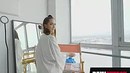 super hot slim beauty nadia noja take it deep interview bts