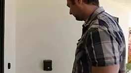 Sensual hot teen masseuse pours nuru gel on herself and client