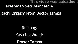 freshman gets mandatory hitachi orgasm from doctor-tampa - yasmine woods