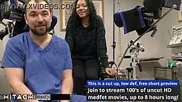 freshman gets mandatory hitachi orgasm from doctor-tampa - yasmine woods