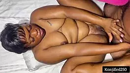 my horny girl love getting fucked in big black cock