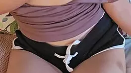 This tiny Asian teen vibrates her clit until she cums hard.