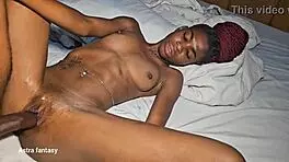 19 year old gets intense vibration and release during passionate session