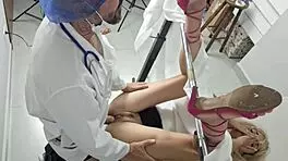 Gynecologist loses cell phone during blindfolded creampie session with amateur