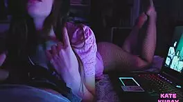 evening movie viewing with homemade teen 18+ brunette amateurs and natural tits