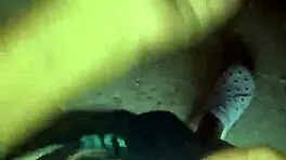 Quick blowjob in abandoned bathroom 😏