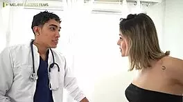 Petite wife has sex with surgeon, husband catches and joins epic threesome