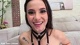 lucy mendez swallows cum from monster cocks in anal compilation