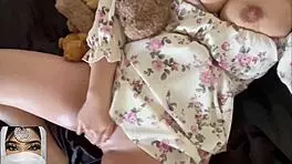 ASMR Moaning Orgasms - Young Slutty Teen Stepsister Fucks Pink Pussy with Lollipop!