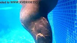 Who's Watching This Pregnant MILF in the Pool with Braces?