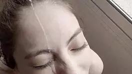 de nuevo en mi eye got a cumshot facial