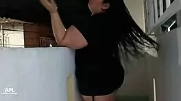 Hidden camera captures neighbor's passionate encounter