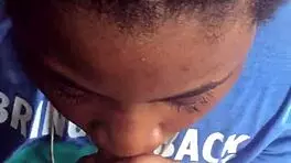 Teen Ebony Sucks Cock In The Rain