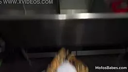 big tit horny sluts share huge dick and suck it in threesome