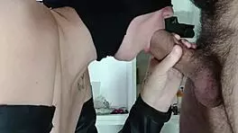 this latina sucked my huge 20cm cock with impressive deepthroat, making me orgasm hard.