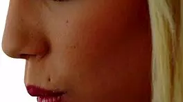 petite euro fingering her tight cunt in erotic solo session.