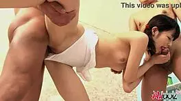 Japanese Teen 18+ Akina Sakura Had A Wild Threesome Uncensored.