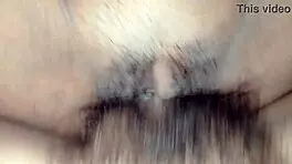 Friend fucks shaved pussy to squirting orgasm