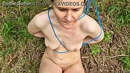 Fucked in the mouth tied to the tree girl in the forest 😈