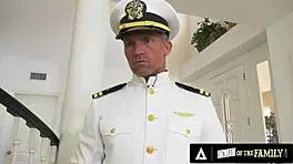 Maya Bijou fucks her military man in intense interracial hardcore, bent over and deepthroating