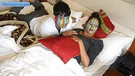 Room service guy Ravi visits horny Rachna again to fulfill her wild fantasies involving rough sex, deepthroat, and domination