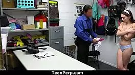 Officer Tommy Questions Suspected Thief Sera Teen 18+ Perp