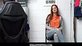 Disgustedteen 18+ - Hot Teen Shoplifter Scarlett Mae Fucked By Pervy Loss Prevention Officer