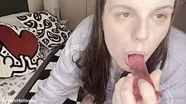 i do ass to mouth again with my dildo, feeling submissive