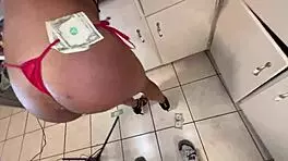 Hot Sexy Atlanta Stripper Takes It Up The Ass For 1000 Dollars In Str8Rich Kitchen After Party From The Club