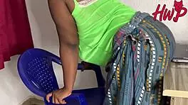 Horny African landlady rides huge cock intensely in 4K