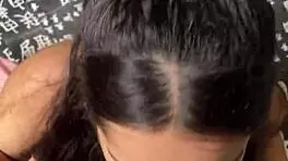 Cute Submissive Girlfriend Gives Deep Sloppy Blowjob to Big Dick