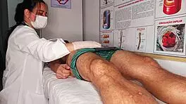 I had an erection in front of the nurse, and it led to rough gay sex in the hospital