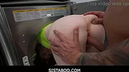 Stepsiblings Madi Collins and Allen Swift turn house cleaning into frequent fucking