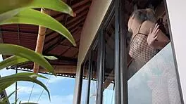 I Recorded A Hot Babe In Fishnets