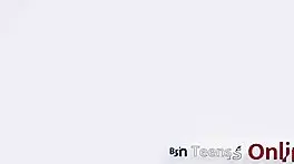 Naughty british college student sucks stepdads cock