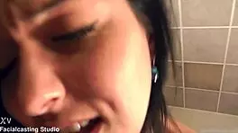 teenie cums many times loving big dick