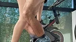 Hidden cam catches Argentinian stepsister sucking cock in gym