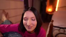 Step-Daughter Asked Her Step-Dad For Help To Heal Her Throat With A Cock