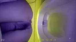 Asian Teen Pees in Toilet
