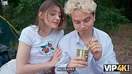 horny couples lick asses in the woods and fuck each other