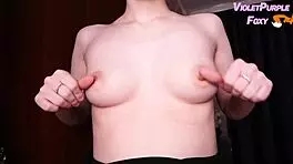 Amateur Girl's Nipple Shaking Leads to Intense Orgasm