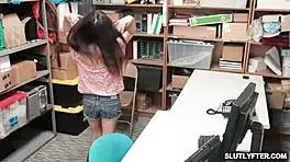 shoplifter jasmine gomez gets caught and punished