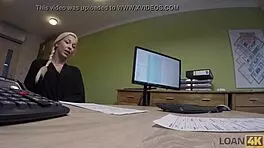Loan4k sex casting happens in office by naughty agent.