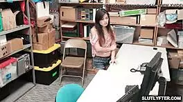 shoplifter jasmine gomez gets caught and punished